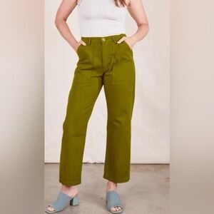 Big Big Press Olive Green Work Pant